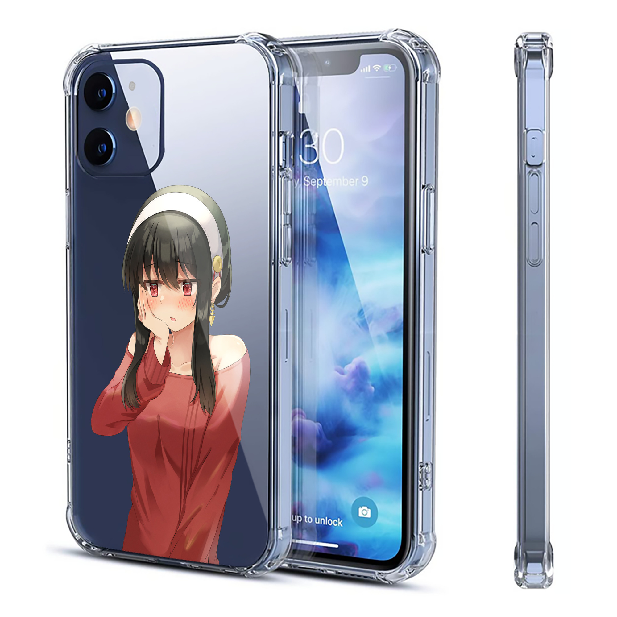 （画像用） SPY×FAMILY间谍家家酒 【iPhone 12シリーズ対応】透明スマホケース（クリアソフトケース）
